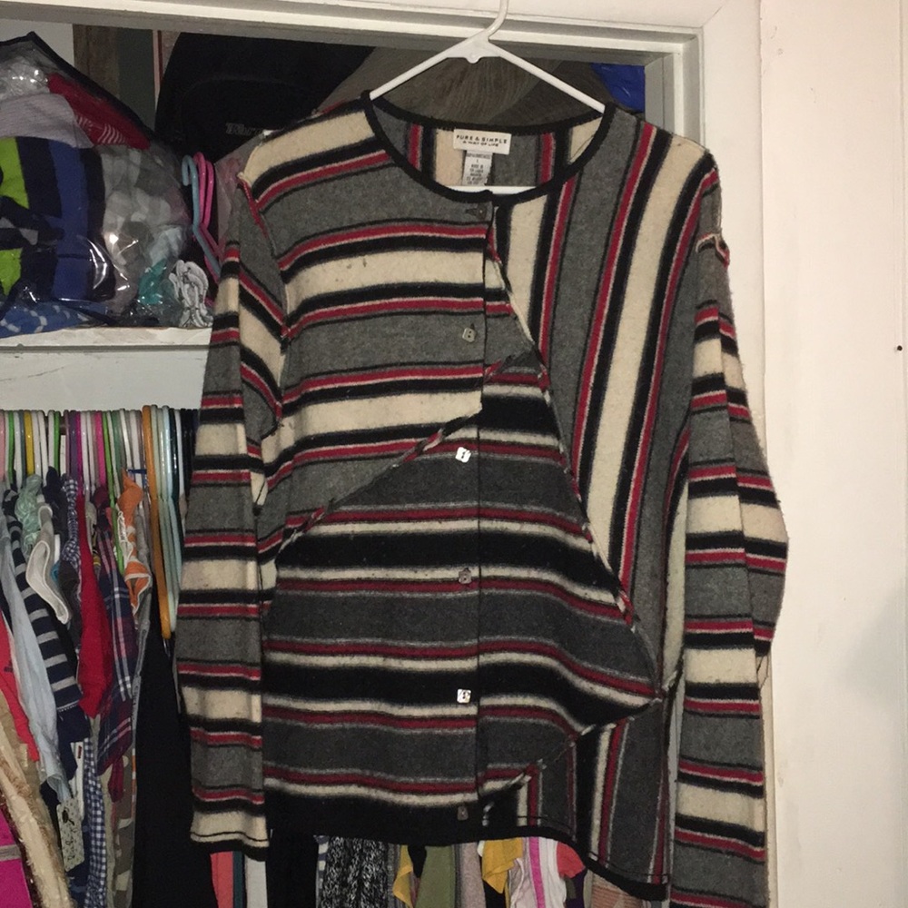 Pure & Simple button up sweater/cardigan